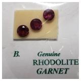 $100, Rhodolite Garnets