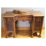 Walnut Veneer Vanity