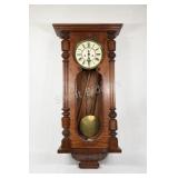 Wooden Wall Porcelain Face Wall Clock