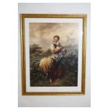 The Shepherdess Professionally Framed Print