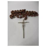 Hand Carved Wall Rosary - 60 Inches
