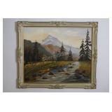 Signed Wood Carved Framed Artwork