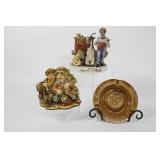 Chalk Ware Figurines & Herbert Wittekind Ashtray