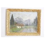 Signed Professionally Framed Gold Gilt  Artwork