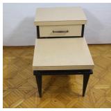 Mid Century Two Tier  Laminate Side Table