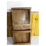 Hand Crafted Wall Shelf Oak Magazine Holder