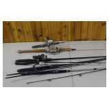 Assortment & Variation of Fishing Rods & Reels