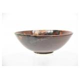 Artisian Hand Turned Large Pottery Bowl - Signed