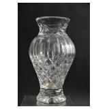 Heavy Crystal Diamond Pattern Vase