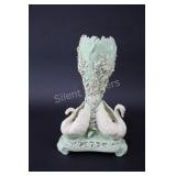 Embossed Hand Floral & Swan Vase