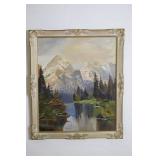 Signed Wood Carved Framed Artwork