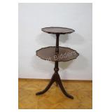 Two Tier Mahogany Round Tea Table