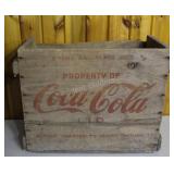 Coca Cola Wood Crate Box- 2 One Gallon Jug