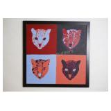 Original Wild Cats Framed Artwork