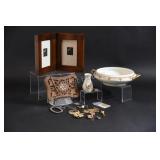 Pendants, Rings, Brooches, Picture Frame & Vase