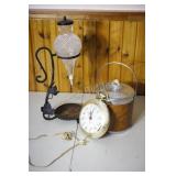 Wrought Iron Grape Wine Carafe, Ice Bucket
