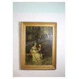 Fritz August Kaulbach. M Framed Artwork