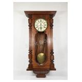 Wooden Wall Porcelain Face Wall Clock