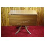 Duncan Phyfe Style Drop Leaf Pedestal Dining Table