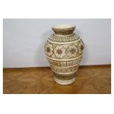 Decorative Floral Motif Ceramic Floor Vase