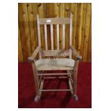Early Quebec Rocking Chair with Wood Doles