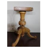 Solid Pedestal Carved Turned Centre Leg