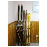Collectible Carved Wood Cross Country Ski