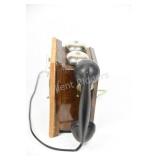 Wooden Electric Phone Wood Case Telephone