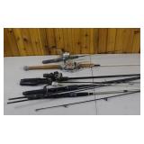 Assortment & Variation of Fishing Rods & Reels