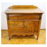 Wash Strand - Round Top Drawer & Caster Wheels