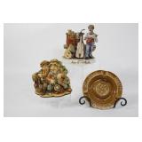 Chalk Ware Figurines & Herbert Witte Ashtray