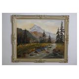 Signed Wood Carved Framed Artwork