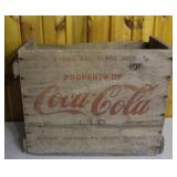 Coca Cola Wood Crate Box- 2 One Gallon Jug