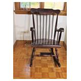 Solid Wood Carved Rocking Chair
