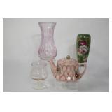 Prov Sace Vase & Thorens Movement Tea Pot