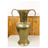 Hammered Floor Double Handle Vase