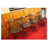 Windsor Comb-Back Chair, Knuckle Handles Set of 4