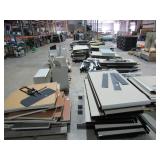 Assorted Cubical Walls and Parts-