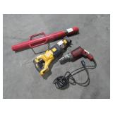 Drill, Reciprocating Saw, and Post Driver-