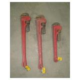 (qty - 3) Pipe Wrenches-