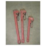 (qty - 3) Pipe Wrenches-