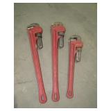 (qty - 3) Pipe Wrenches-