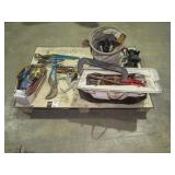 Assorted Tools, Tool Bag and Brushes-