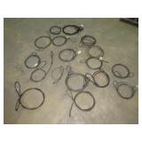 (qty - 18) Braided Steel Rigging Slings-