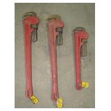 (qty - 3) Pipe Wrenches-