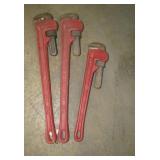 (qty - 3) Pipe Wrenches-