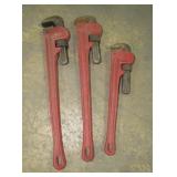 (qty - 3) Pipe Wrenches-