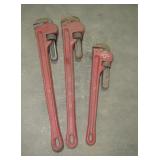 (qty - 3) Pipe Wrenches-