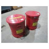 (qty - 2) Oil Waste Cans-