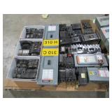 Assorted Breakers and Safety Switch-